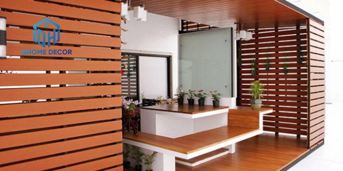 Thi công lam nhựa giả gỗ tại TP HCM - QHOME DECOR
